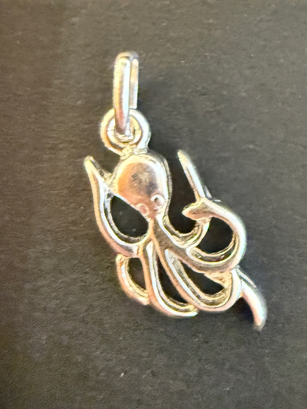 925 Sterling Silver Octopus Pendant Ocean Sea Life Charm